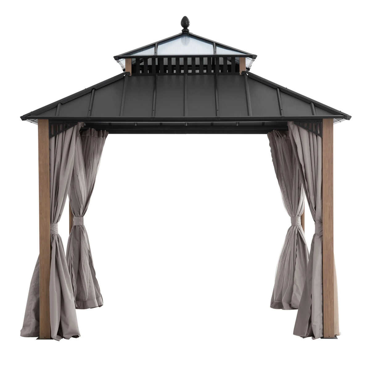 Kingston Horizon PC-Vent Gazebo - Natural Woodgrain, 10x10
