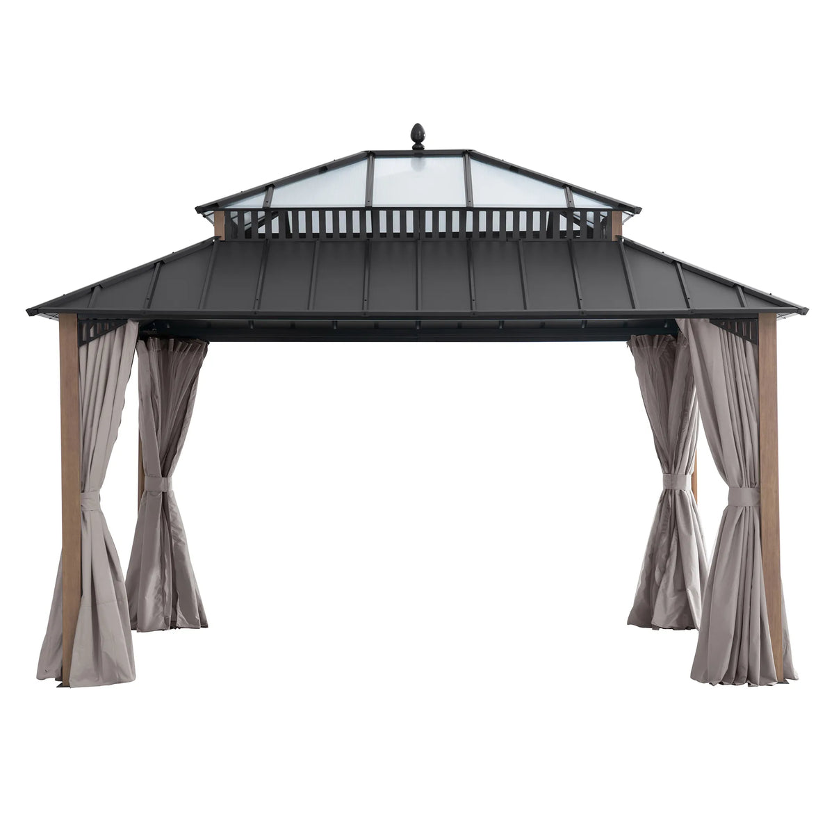 Kingston Horizon PC-Vent Gazebo Natural Woodgrain, 12x14