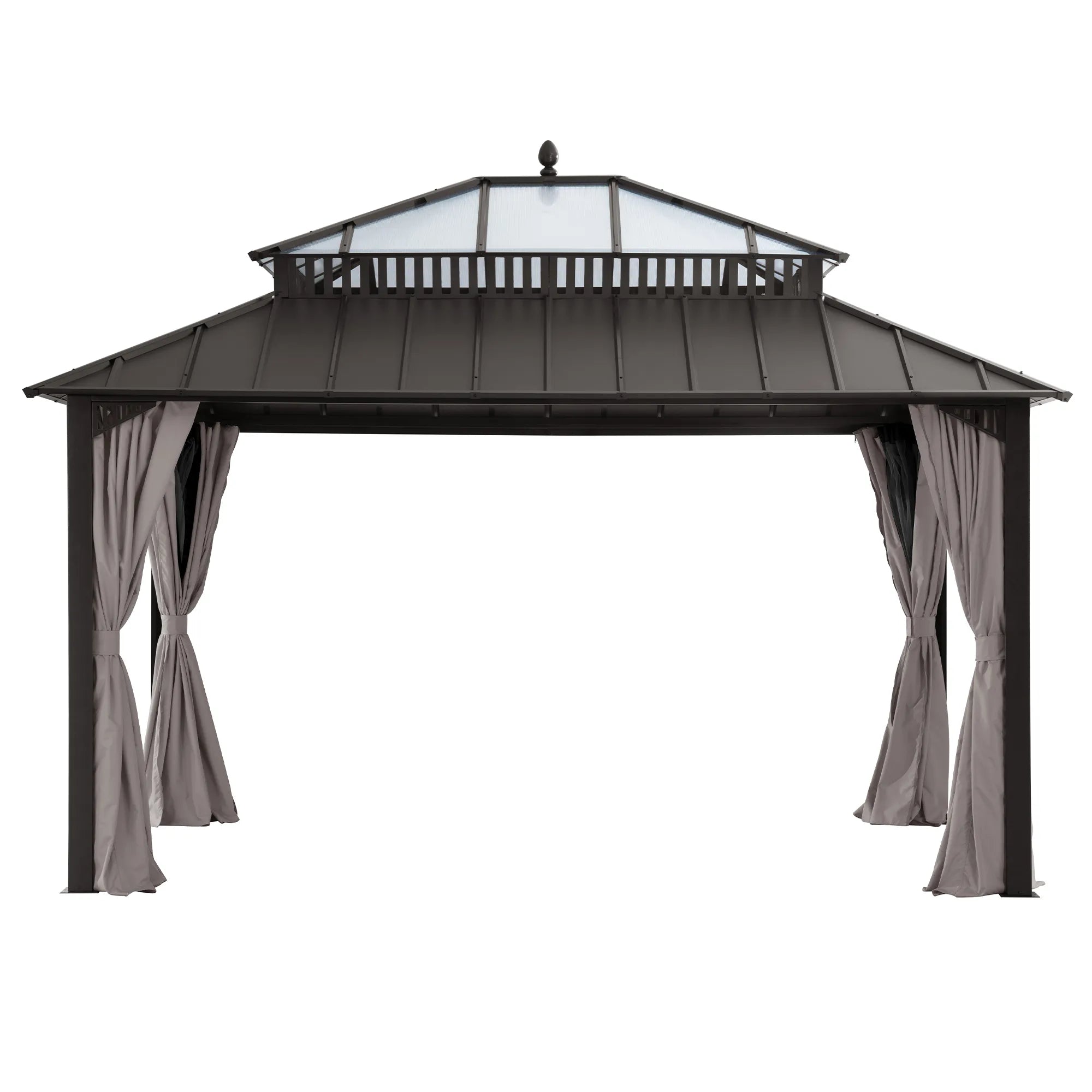 Kingston Horizon PC-Vent Gazebo - Brown, 12x14