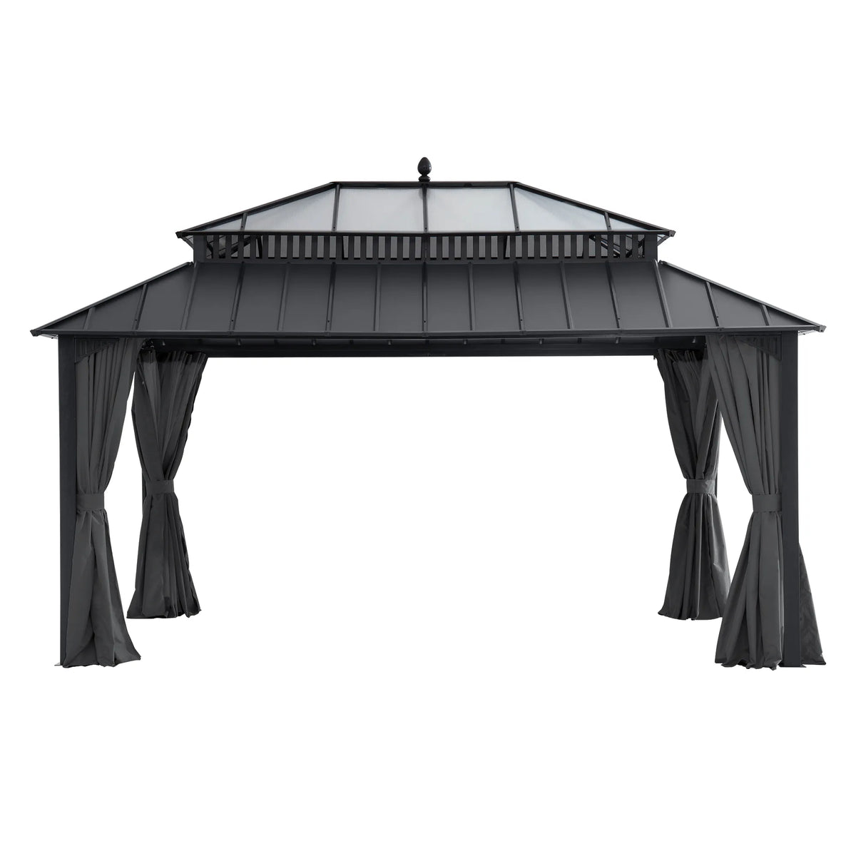 Kingston Horizon PC-Vent Gazebo - Slate Gray, 12x16