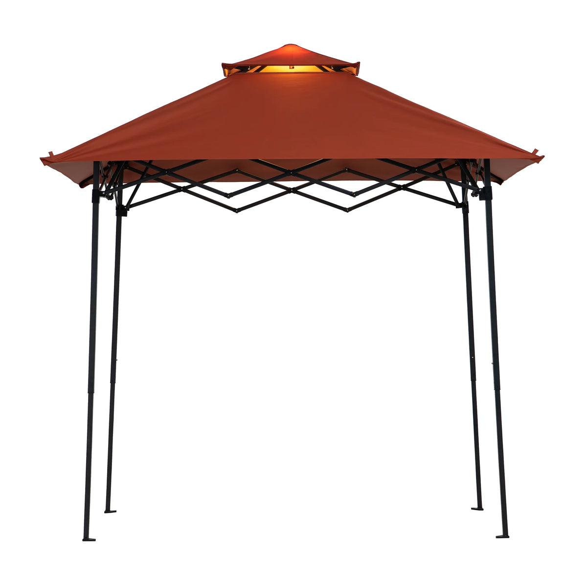 Nomad Extra-Tall Pop-Up Grill Gazebo, Height Adjustable - Red, 8x5