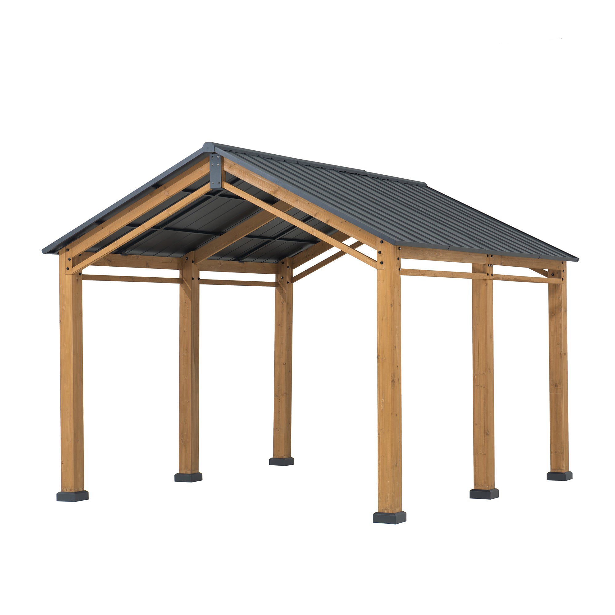 Timberland Compact Wood Carport, 11x13