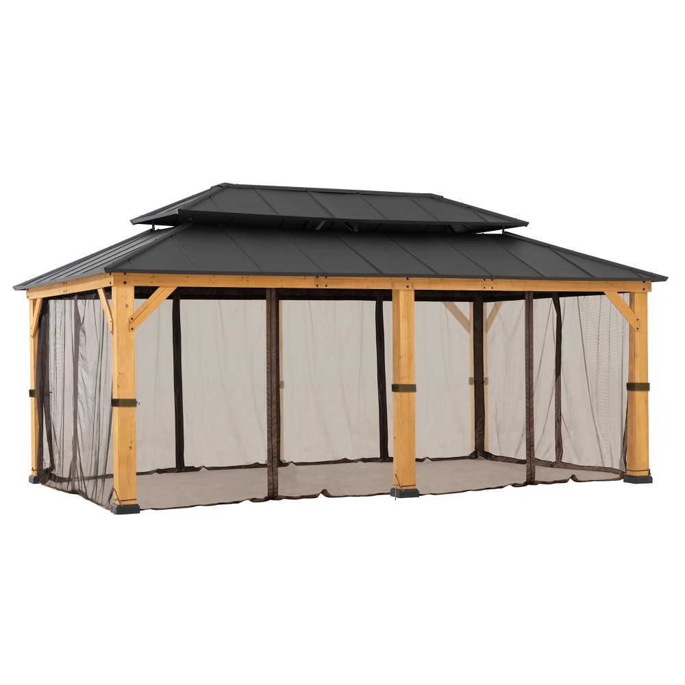 Replacement Gazebo Mosquito Netting Outdoor Panels for 12x20 ft Gazebo