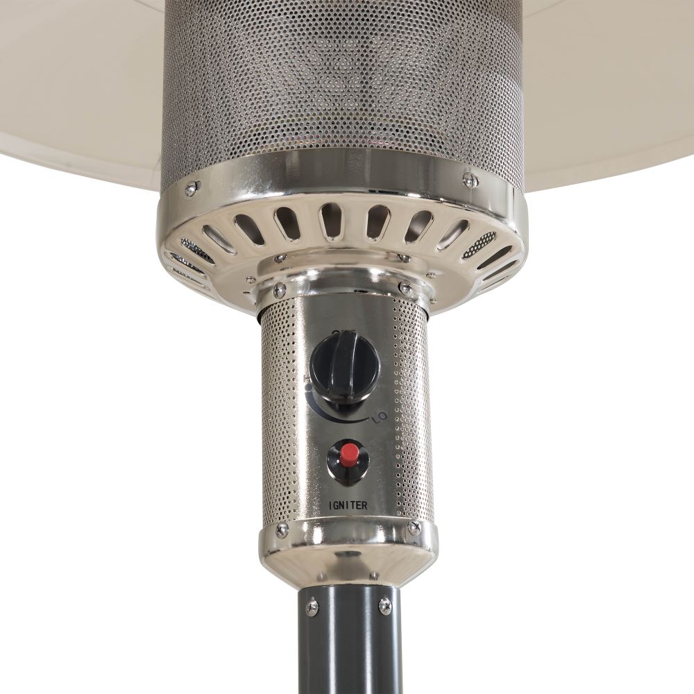 47,000 BTU Propane Heater with Wheels for Patio Space