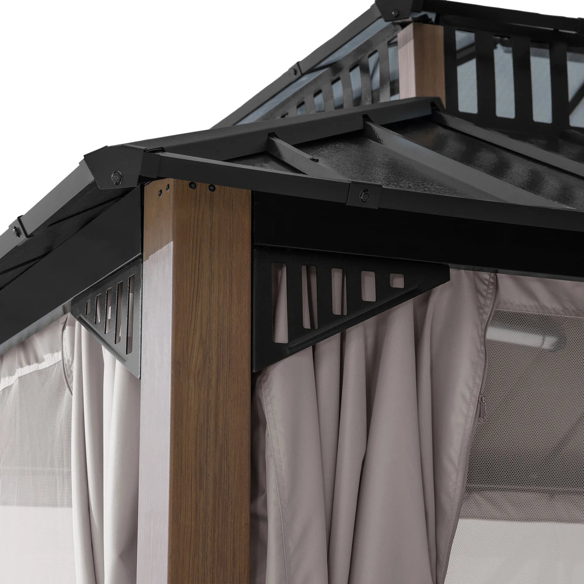 Kingston Horizon PC-Vent Gazebo Natural Woodgrain, 12x14