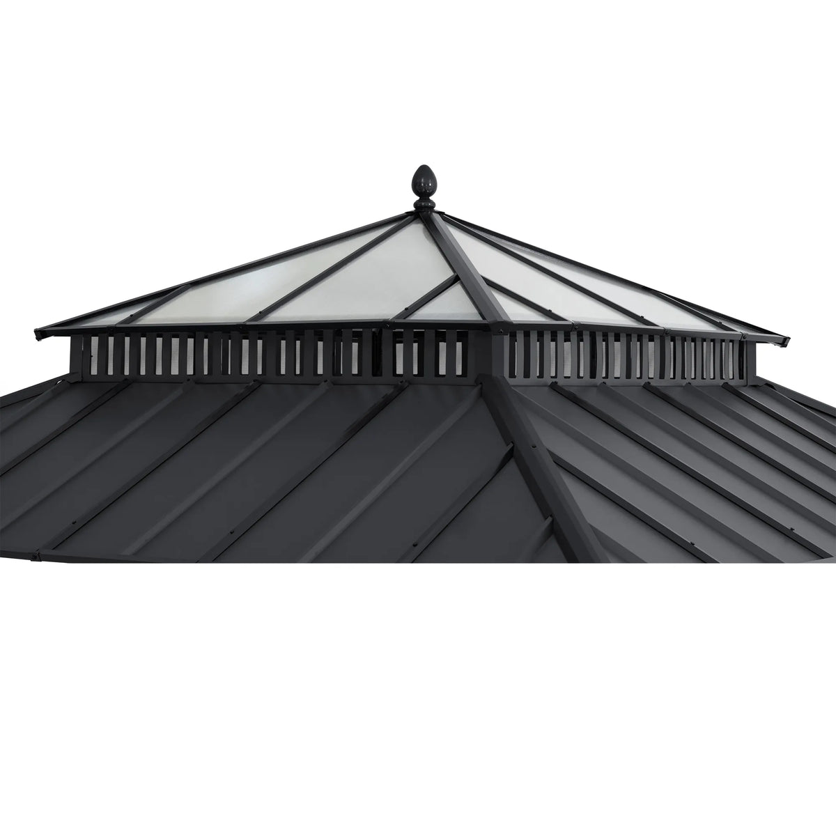 Kingston Horizon PC-Vent Gazebo - Slate Gray, 12x12