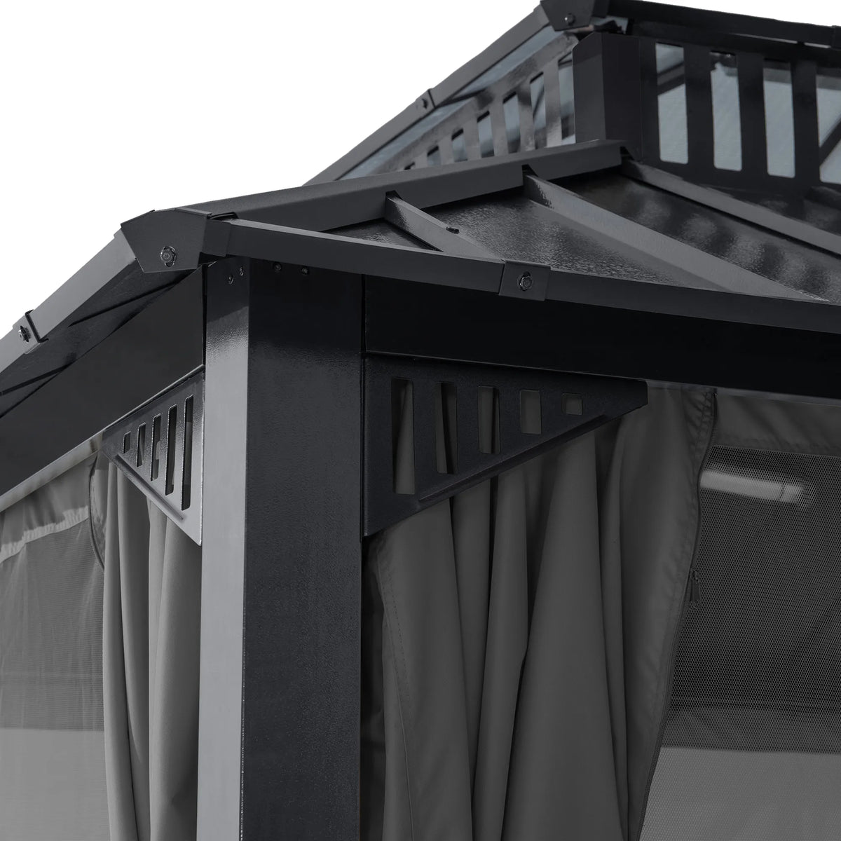 Kingston Horizon PC-Vent Gazebo - Slate Gray, 12x14