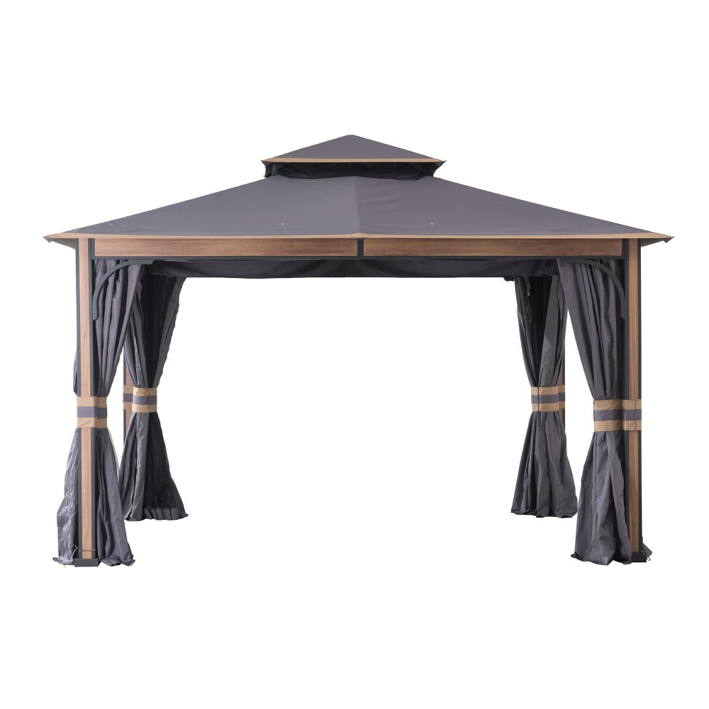 SUNJOY Gray Replacement Canopy For Howards Soft Top Gazebo (11x13 Ft) A101015301.