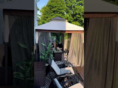 DIY Gazebo for Outdoor Living Room