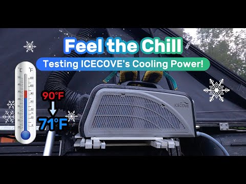 SUNJOY IceCove Portable Air Conditioner with 1 Power Bank for Outdoor Tents and Indoors - Blue