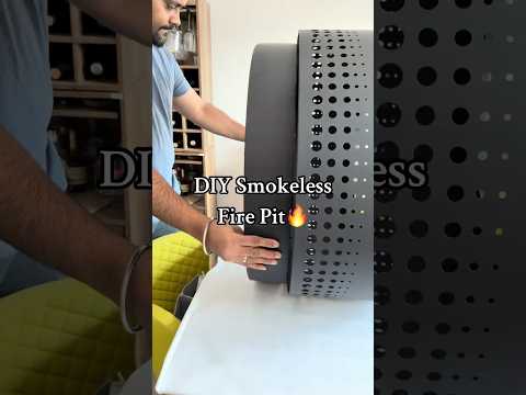 SUNJOY 38 Inch Stainless Steel Smokeless Fire Pit with PVC Cover and Poker - Dot Grid 