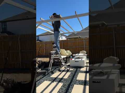 Backyard Transformation with Sunjoy 12x14 Metal Pergola Kit