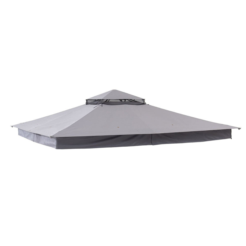 SUNJOY Light Gray+Dark Gray+Black Replacement Canopy For A+R Easy Up Gazebo (10X12 Ft)  L-GZ472PST-I Sold At Lowe's.