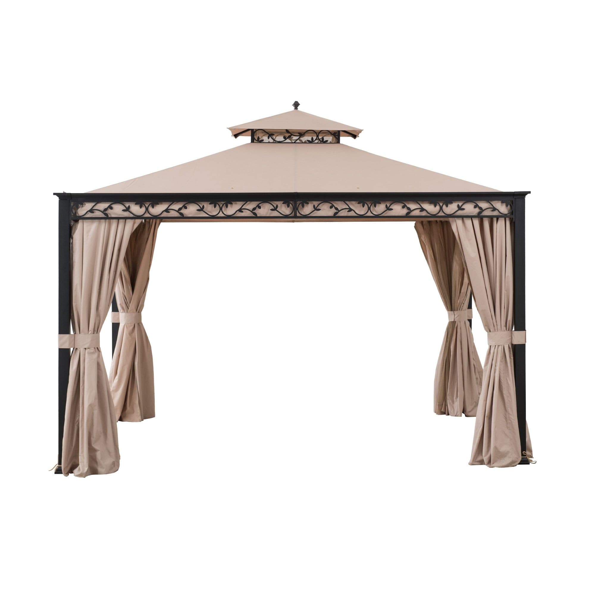 SUNJOY Khaki  Replacement Curtain For Bewkes Softtop Gazebo (10X12 Ft) A101003202 Sold At SunNest.