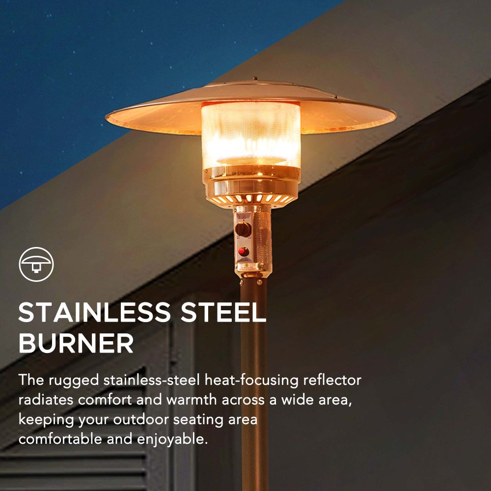 SUNJOY 40,000 BTU Outdoor Patio Propane Heater with Table Top.
