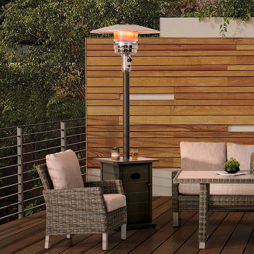 SUNJOY 40,000 BTU Outdoor Patio Propane Heater with Table Top.
