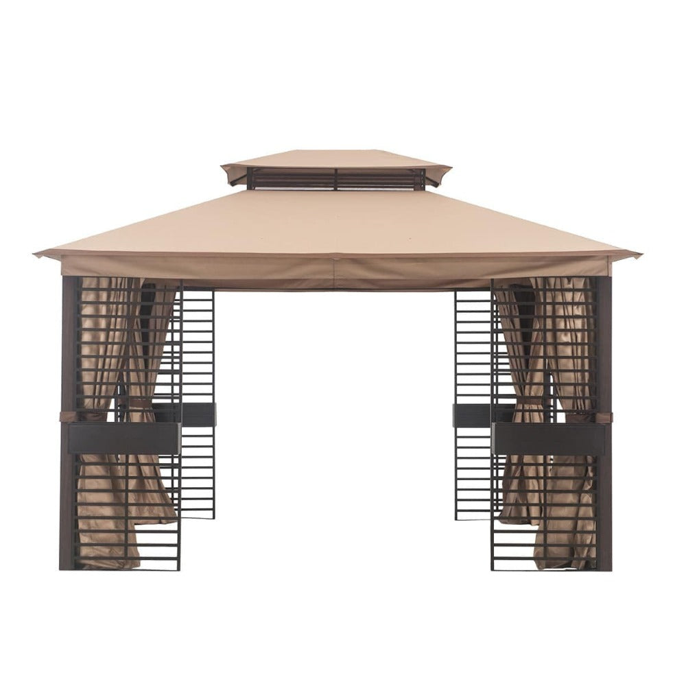 SUNJOY Sesame Replacement Canopy For Gt Soft Top W/ Flwr Boxes Gazebo (11x13 FT) A101004400 Sold At Lowe's.